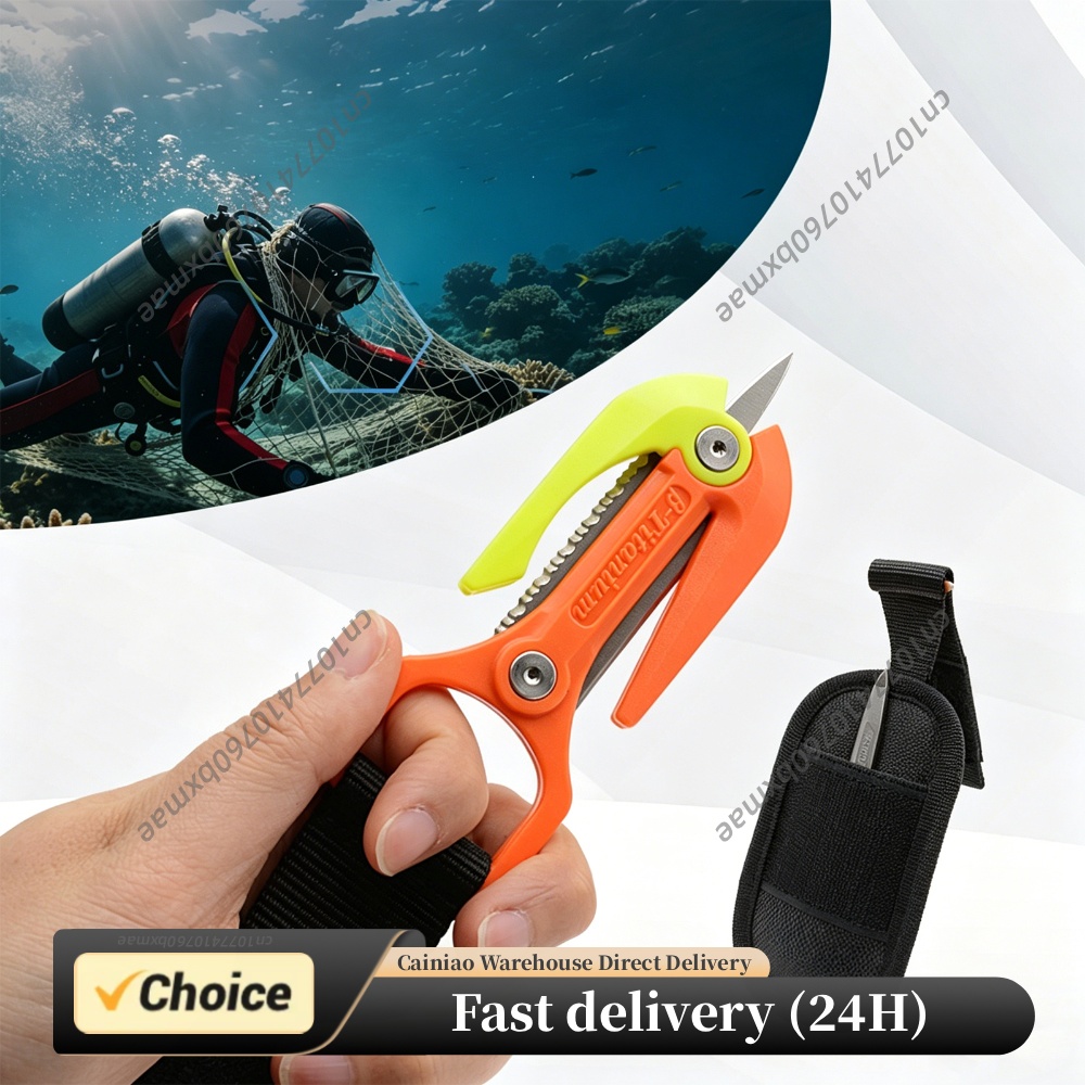 Dive Knife Titanium - Dual-Purpose Titanium Alloy Diving Line Cutter