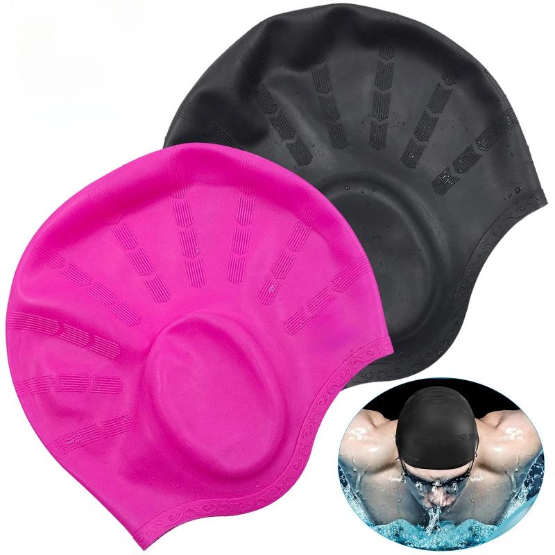 Aquatic Sports Cap - Large Silicone Swimming Cap with High