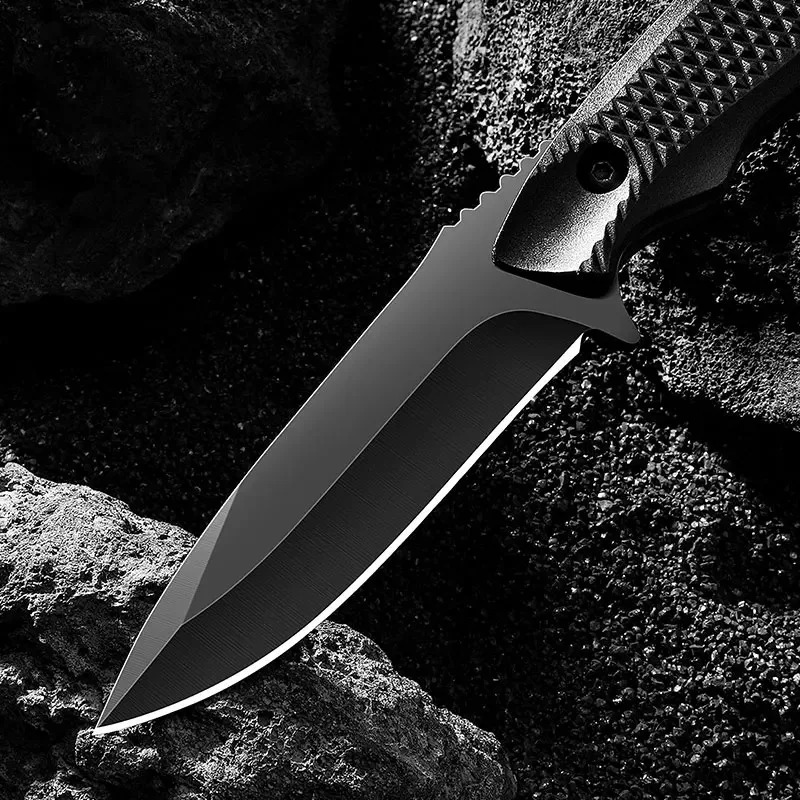 Dive Knife Titanium - stainless steel sheath pocket knife, high