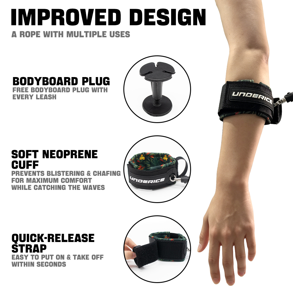 TPU Surfboard Leash Adjustable - огляд і ціна Stand Up Paddle Leash