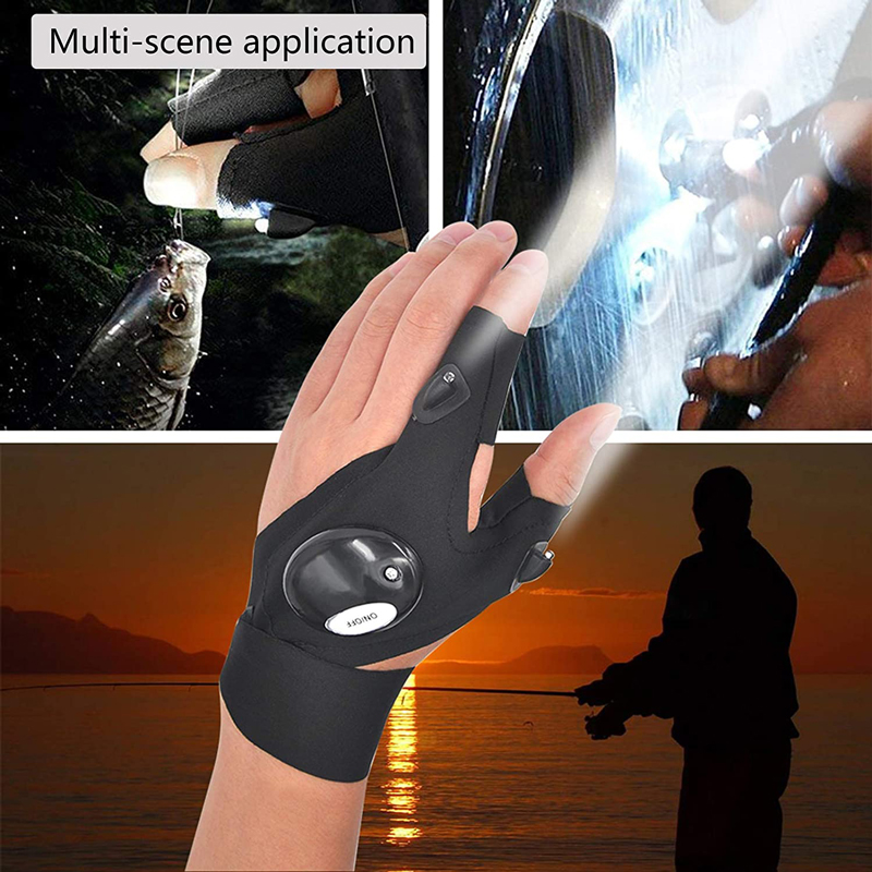 Fingerless Glove LED Flashligh - огляд і ціна Spearfishing Glove