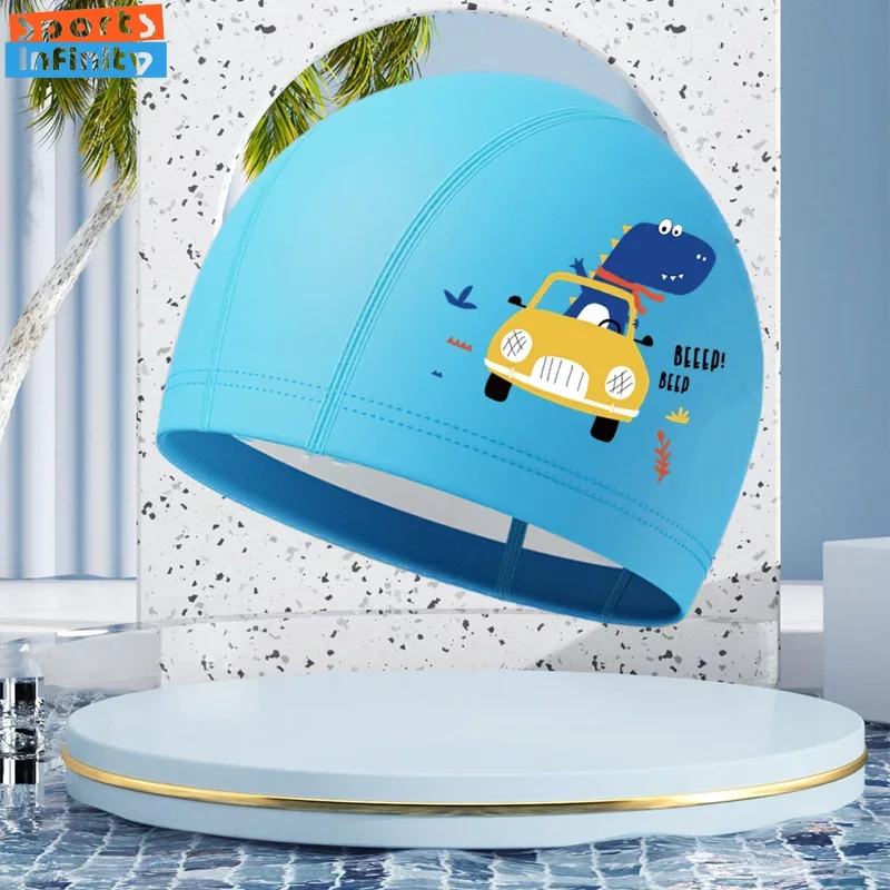 Girls Swimming Cap Cartoon Cut - огляд і ціна Aquatic Sports Cap