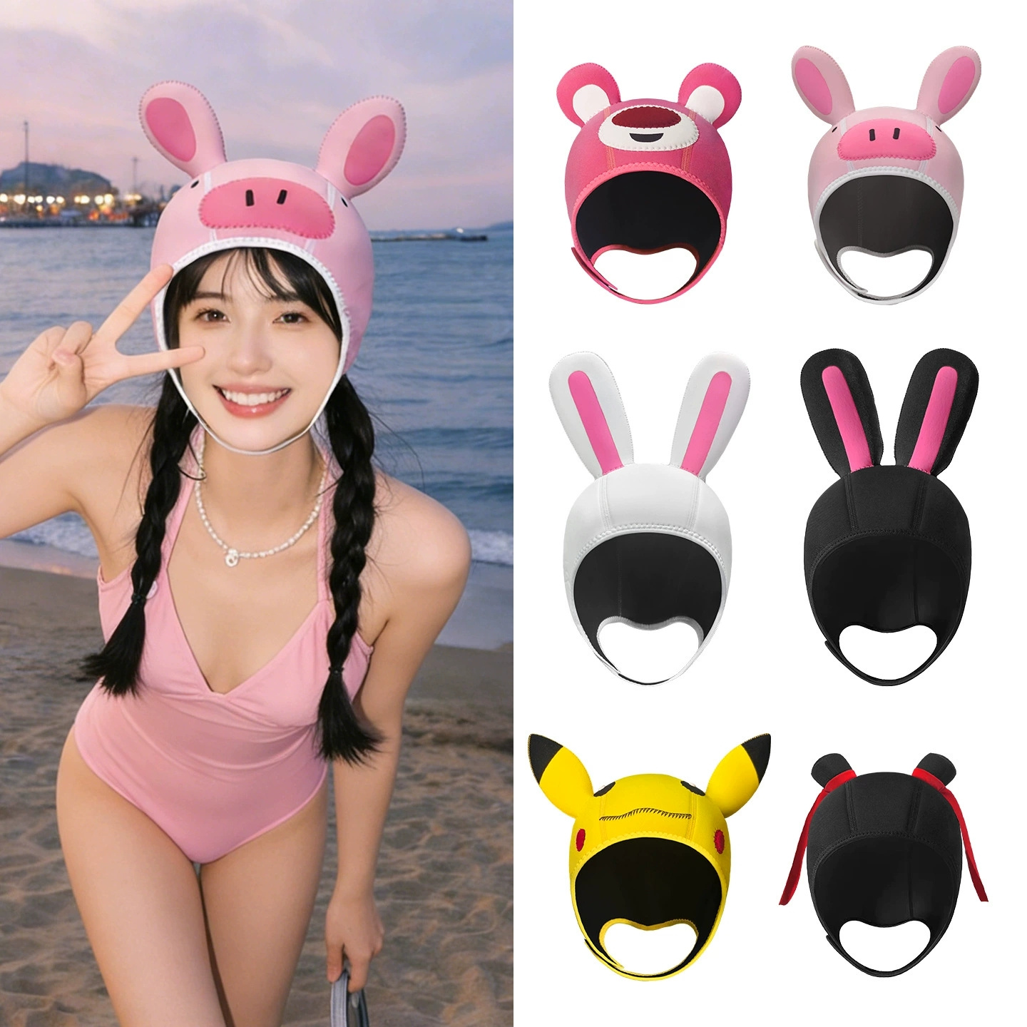 3mm Neoprene Cute Cartoon Ther - огляд і ціна Aquatic Sports Cap