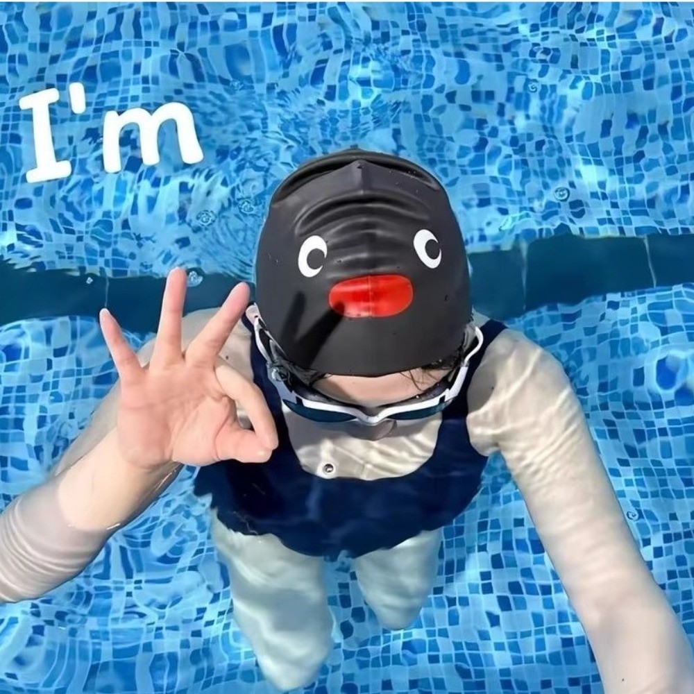 Cute Cartoon Elastic Penguin S - огляд і ціна Aquatic Sports Cap