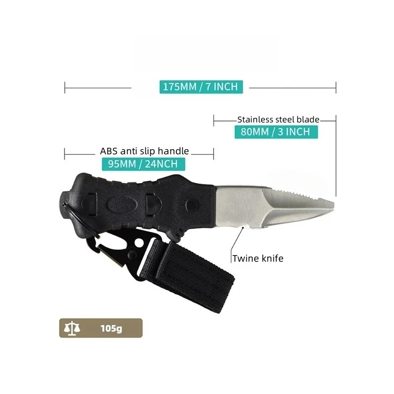 Outdoor Water Rescue Knife, St - огляд і ціна Dive Knife Titanium