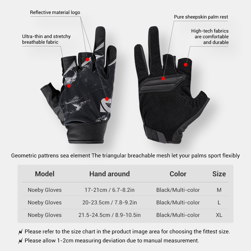 Noeby Half Finger Fishing Glov - огляд і ціна Spearfishing Glove