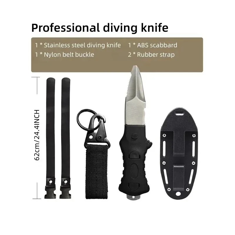 Outdoor Water Rescue Knife Spe - огляд і ціна Dive Knife Titanium