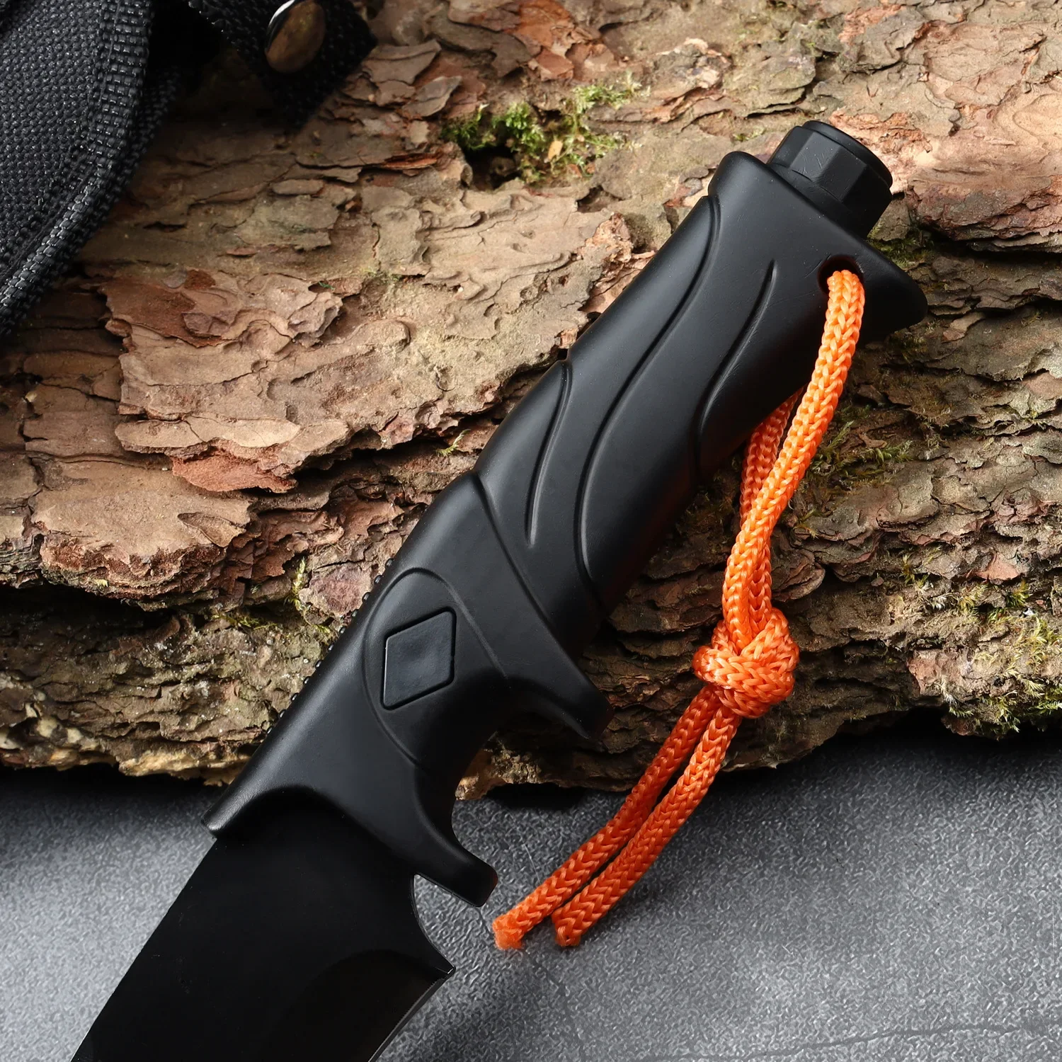 Outdoor High hardness straight - огляд і ціна Dive Knife Titanium