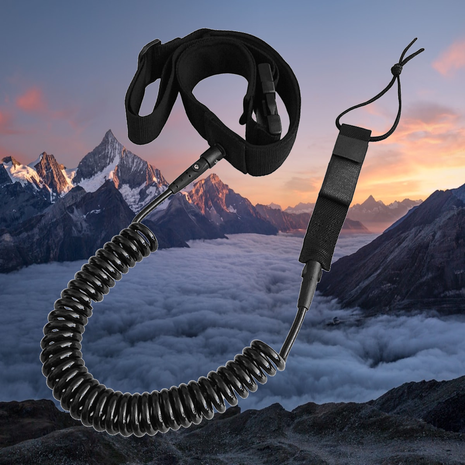 Coiled SUP Leash Durable TPU S - огляд і ціна Stand Up Paddle Leash